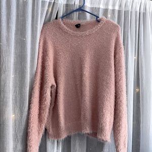 Fuzzy Pink Sweater